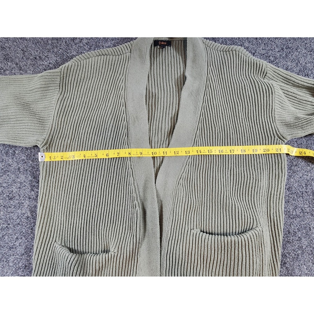 Quince Women's Cardigan Size M Organic Cotton Minimalist Neutral Oversized Cozy - Picture 6 of 9